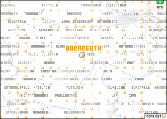 map of Bärnreuth