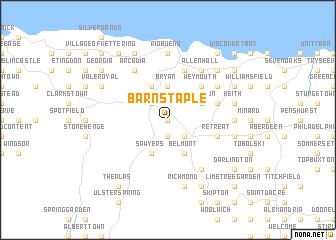 map of Barnstaple