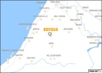 map of Baroda