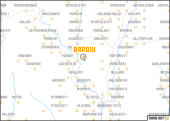 map of Băroiu