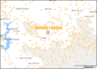 map of Baronet Woods