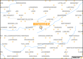 map of Baronnier