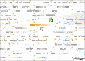 map of Baron-sur-Odon