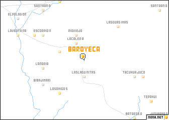 map of Baroyeca