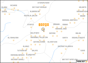 map of Barqā