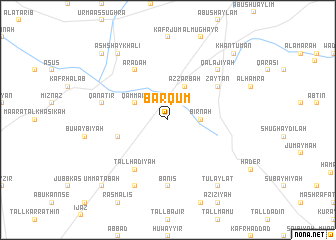 map of Barqūm