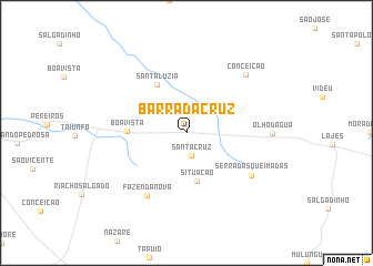 map of Barra da Cruz