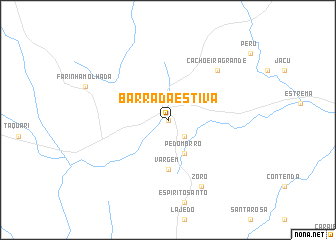 map of Barra da Estiva