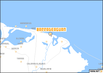 map of Barra de Aguán