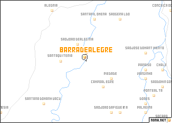 map of Barra de Alegre