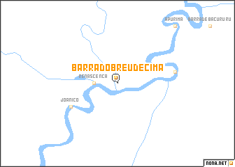 map of Barra do Breu de Cima