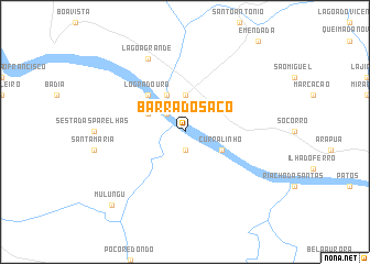 map of Barra do Saco