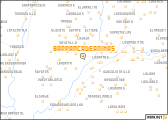 map of Barranca de Ánimas