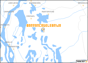 map of Barranca de Lebrija