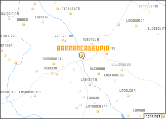 map of Barranca de Upía