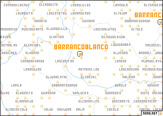 map of Barranco Blanco