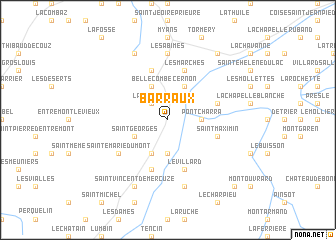 map of Barraux