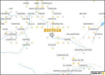 map of Barreda