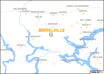 map of Barrelville