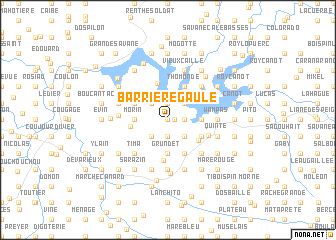 map of Barrière Gaule