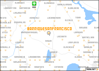 map of Barrio de San Francisco