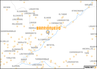 map of Barrio Nuevo
