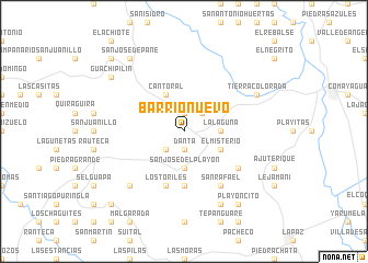 map of Barrio Nuevo