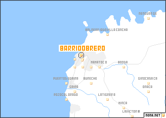 map of Barrio Obrero