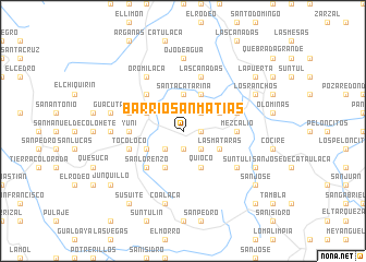 map of Barrio San Matías