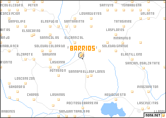 map of Barrios