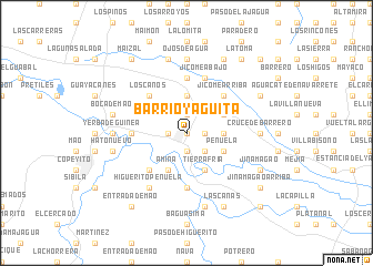 map of Barrio Yagüita