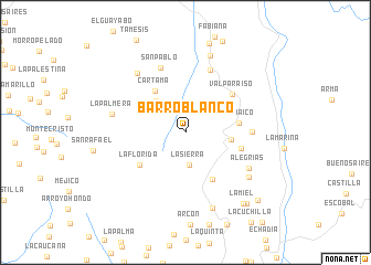 map of Barro Blanco