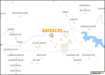 map of Barrocão