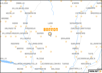 map of Barrón