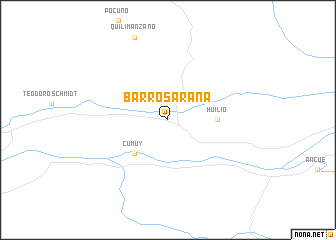 map of Barros Arana