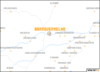 map of Barro Vermelho