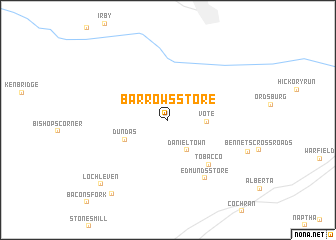 map of Barrows Store