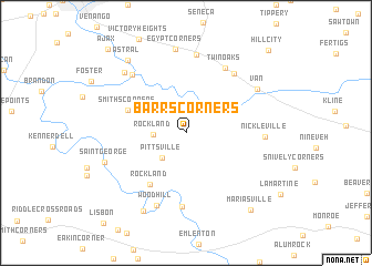 map of Barrs Corners