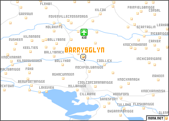 map of Barryʼs Glyn