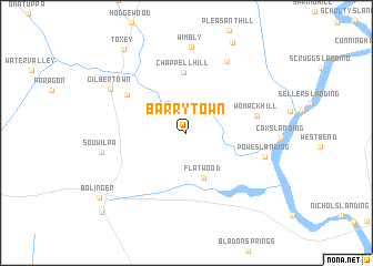 map of Barrytown