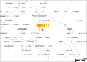 map of Barsac