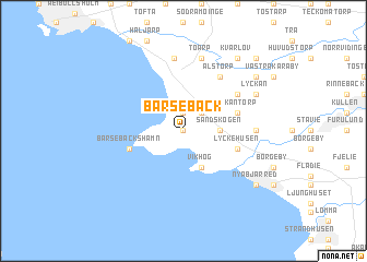 map of Barsebäck