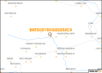 map of Barskaya Vidogoshch\