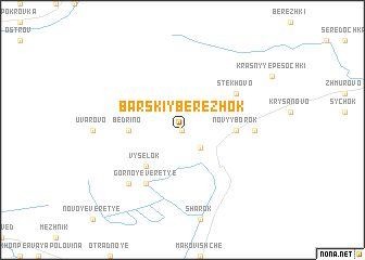 map of Barskiy Berezhok