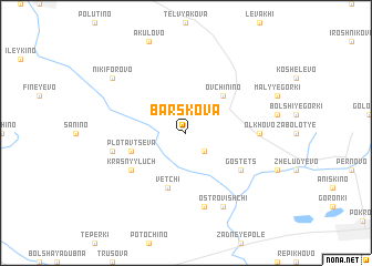 map of Barskova