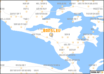 map of Barslev