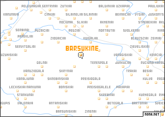 map of Barsukinė