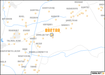 map of Barta‘a