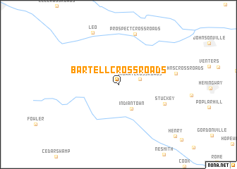 map of Bartell Crossroads