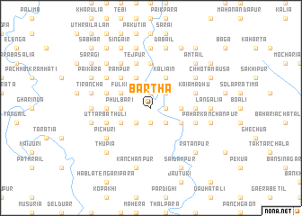 map of Bārtha